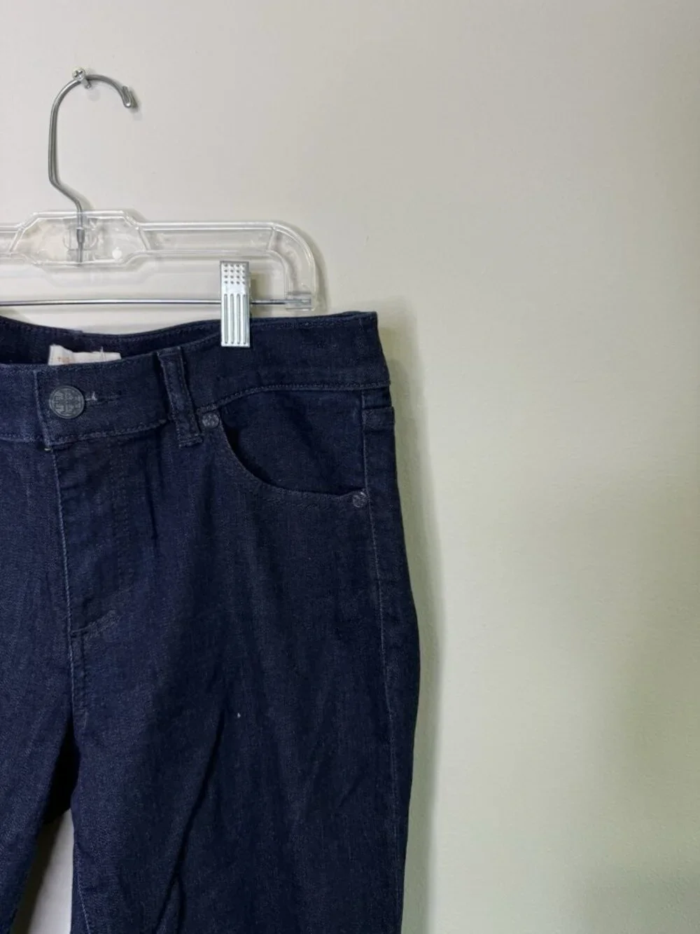 Tory Burch Cropped Skinny Jeans Darkwash Indigo